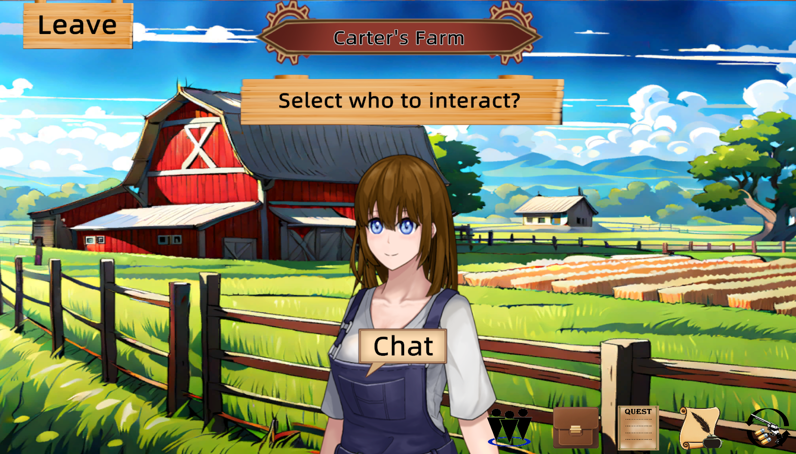 《命運之槍：伊利亞的白銀之槍》遊戲畫面截圖 地區探索 談話