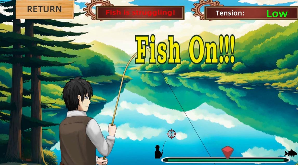 《命運之槍：伊利亞的白銀之槍》遊戲畫面截圖 fishing