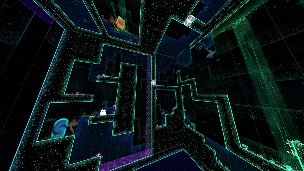 《維度啟程》在立方體的不同平面間移動，突破維度限制