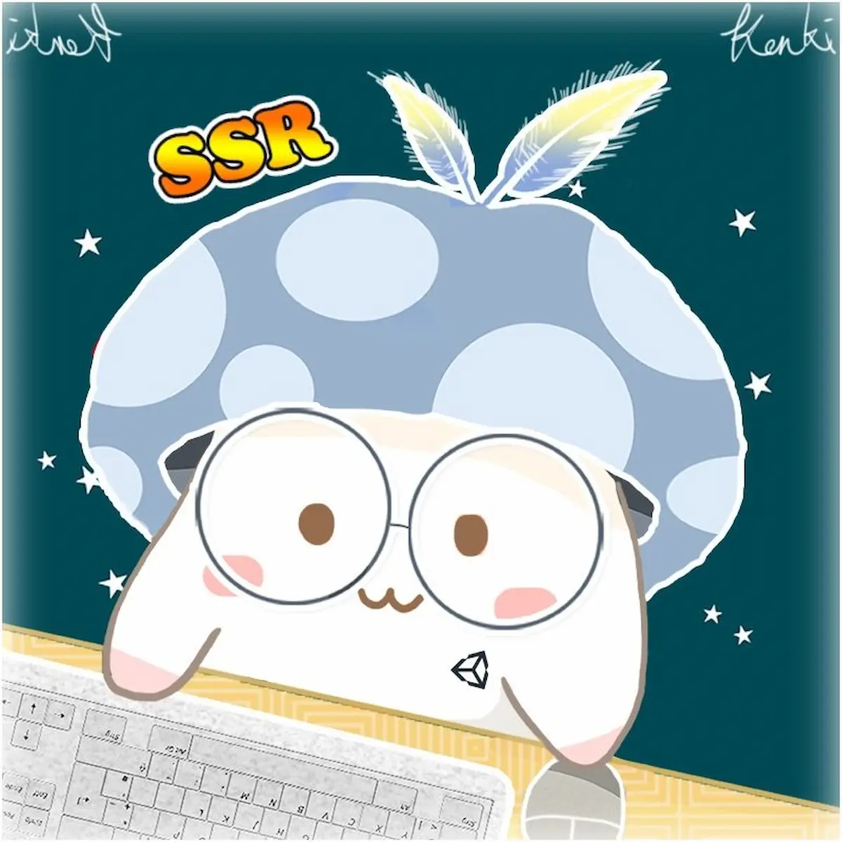 《羽毛的電玩新手村》 logo