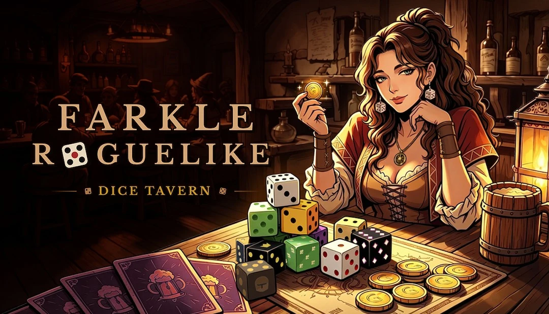 骰子落盤，命運輪轉——Roguelike骰 子構築新作《骰途酒館·Farkle Roguelike》現已正式登陸Steam