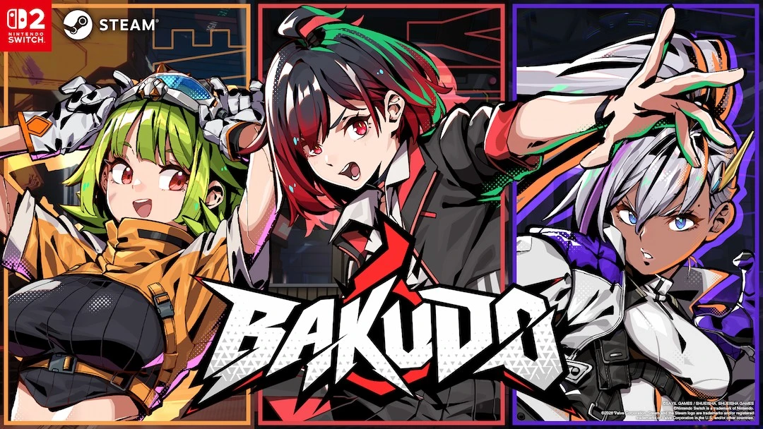 《BAKUDO》確定推出Nintendo Switch™ 2版！  於「Indie World 2026.10.28」中亮相  同步公開聚焦學園生活的全新預告片  全新視覺、LOGO及3名主要角色情報同步解禁